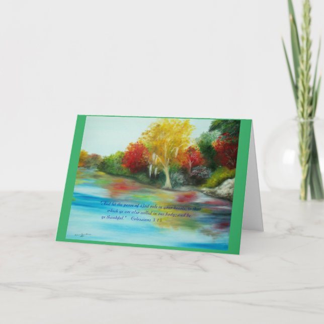 Carte d'art de thanksgiving (Devant)