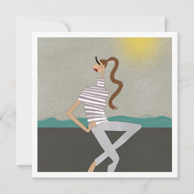 Carte d'art d'illustration de mode pour de chic va (Devant)