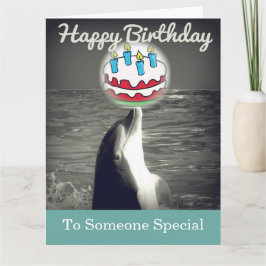 Carte d'art Dolphin pour un cool heureux