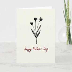 Carte d'art floral pour ma femme