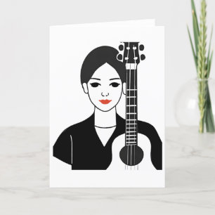 Carte d'art guitariste