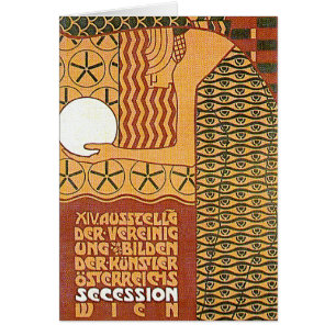 Carte d'art /Invitation : Affiche de la sécession 