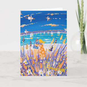 Carte d'art : L'amour sur la plage