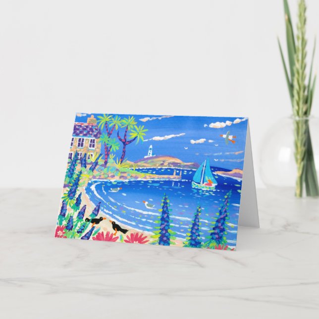 Carte d'art : Maison de voile, Tresco (Devant)