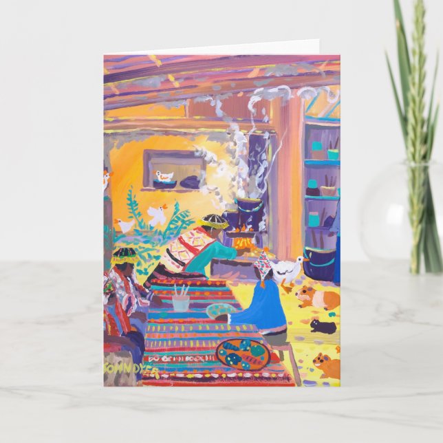 Carte d'art : Mangeurs de pommes de terre péruvien (Devant)