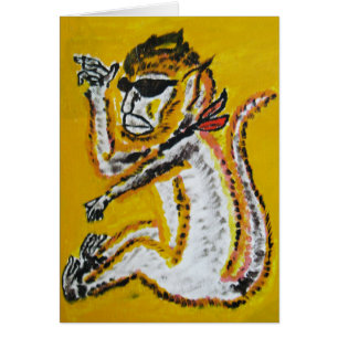 Carte d'art Monkey Circus