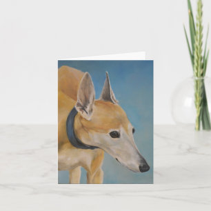 Carte d'art Old Greyhound Dog