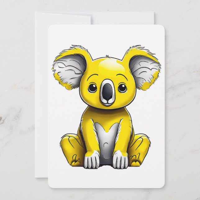 Carte d'art Ours Koala (Devant)