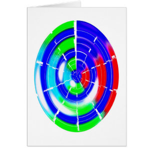 Carte d'art ovale labyrinthe