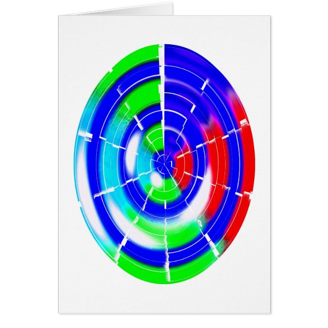 Carte d'art ovale labyrinthe (Devant)