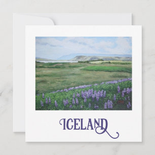 Carte d'art paysager islandais par Pola.B.Alex