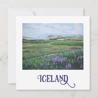Carte d'art paysager islandais par Pola.B.Alex