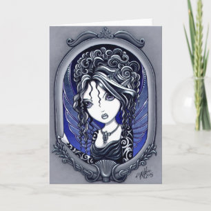 Carte d'art poilu gothique "Athena"