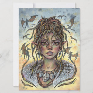 Carte d'art pour femme Imaginaire Fairy