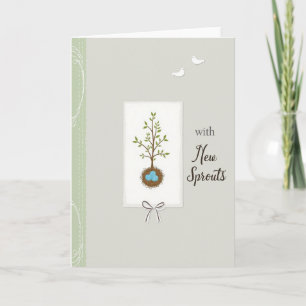 Carte d'art pour la fête des mères New Sprouts