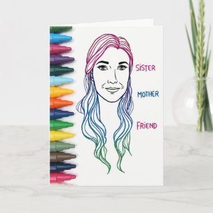 Carte d'art pour la journée des Sœurs Azur