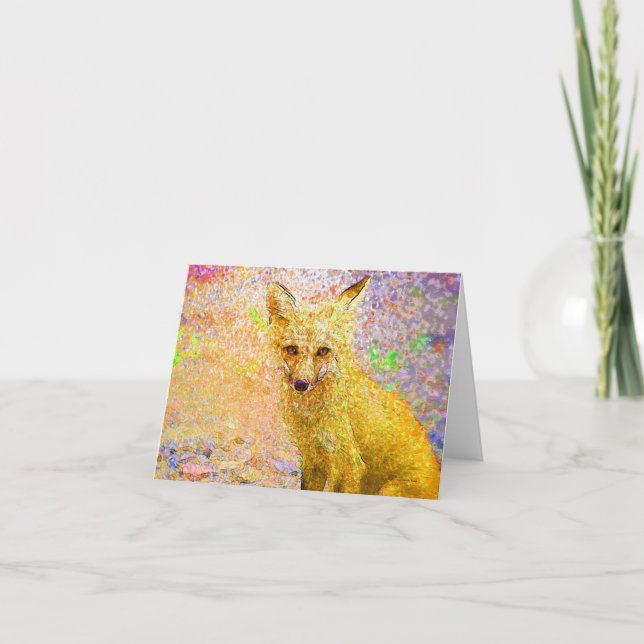 Carte d'art Red Fox (Devant)