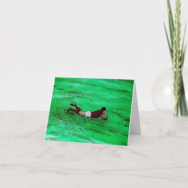 Carte d'art Rugby (Devant)