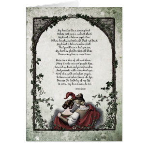 Carte d'art victorienne Rossetti "Love"
