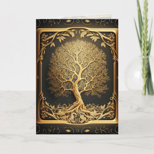 Carte d'arts graphiques ornés Gold Tree of Life