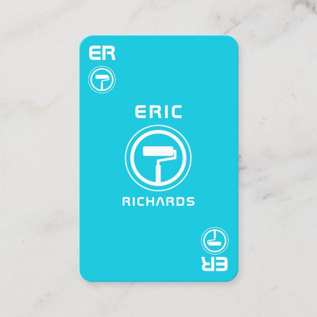 Carte d'as de peintre (Devant)