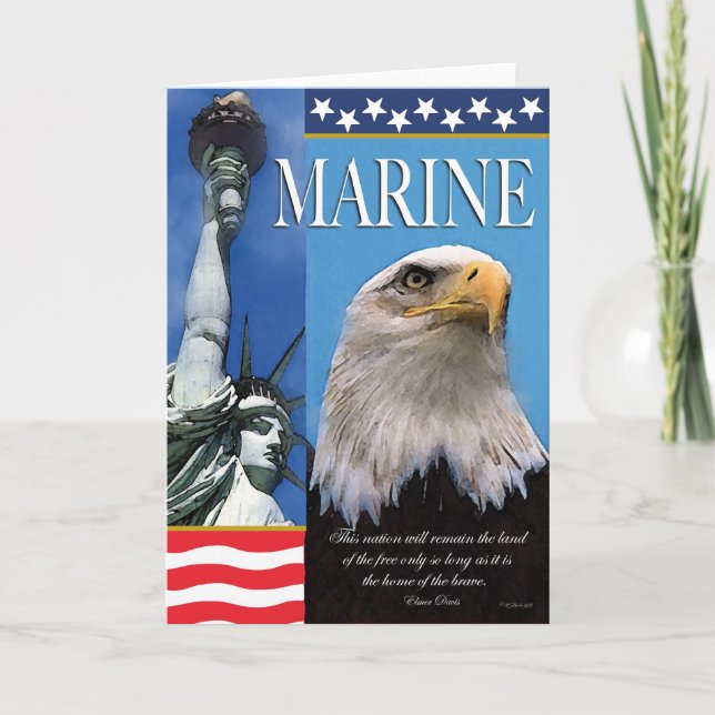 Carte d'assistance aux troupes patriotiques marine (Devant)