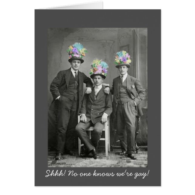 Carte d'assistance Gay Funny Comny Day Out Nationa (Devant)