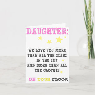 Carte Daughter Funny happy birthday card