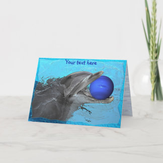 Carte Dauphin jouant avec Neptune (carte)