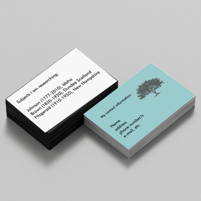 Carte d'autobus - Recherche généalogique (Créateur téléchargé)