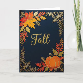 Carte d'automne, Carte d'automne joyeuse, Carte d'