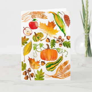 Carte d'automne pour la charité