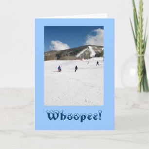 Carte d'aventure de vacances d'hiver