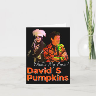Carte David S Pumpkins squelette blague drôle hommes vêt