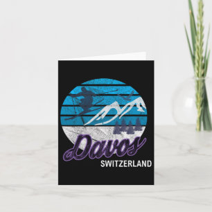 Carte Davos Swiss Alps Suisse Station de ski Snowboardi