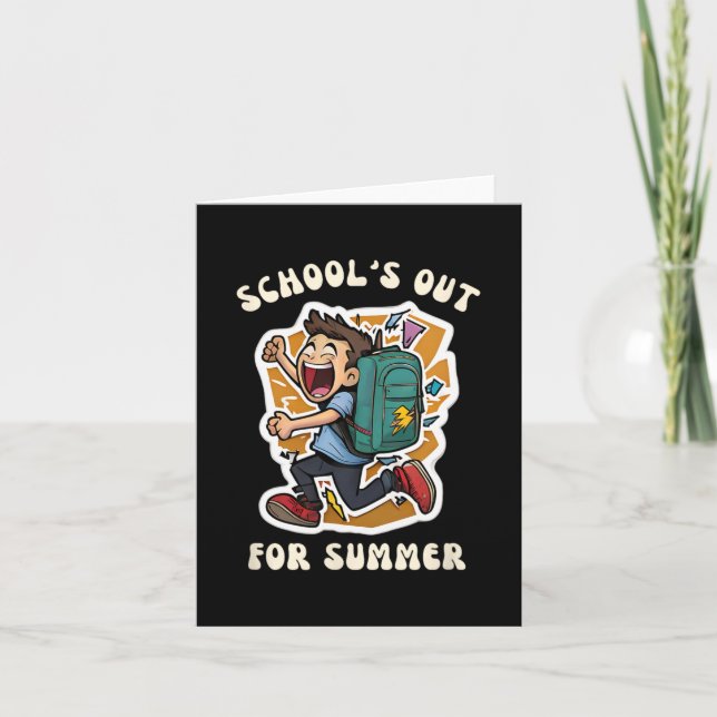 Carte Day Of School - Funny School's Out For Summer Teac (Devant)