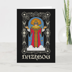 Carte Dazhbog Ancien Mythe Slave Païen Russie