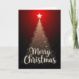 Carte Dazzling Sparkle Tree Christmas card