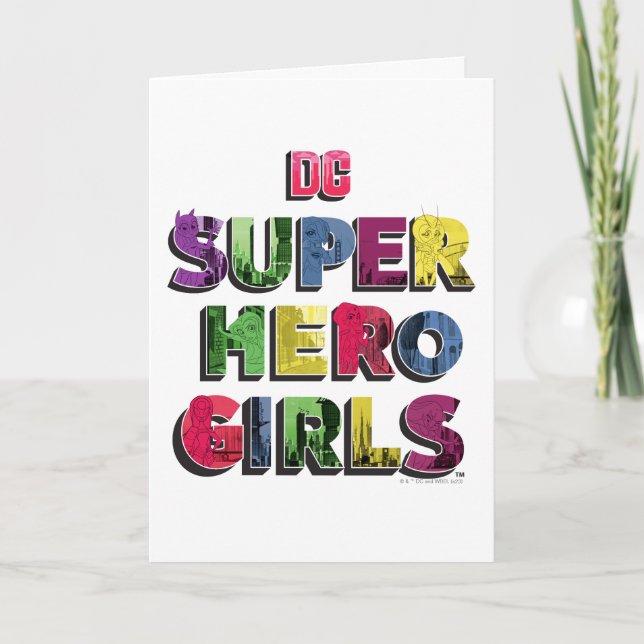 Carte DC Super Hero Girls City Letters (Devant)