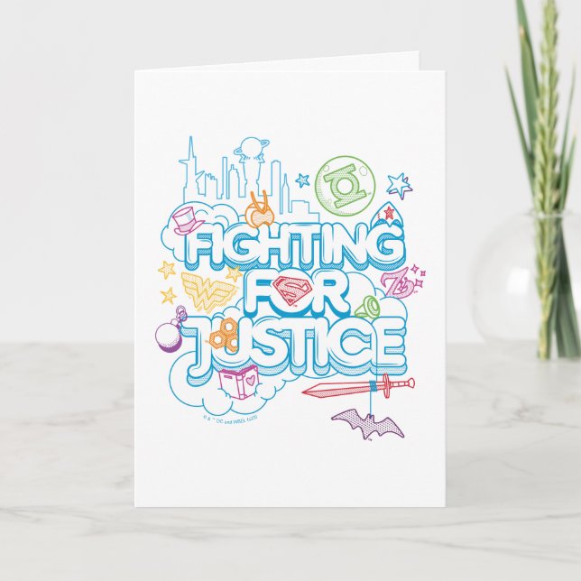 Carte DC Super Hero Girls Fighting For Justice (Devant)