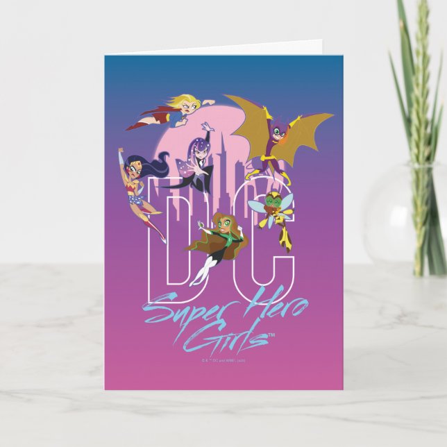 Carte DC Super Hero Girls Skyline (Devant)