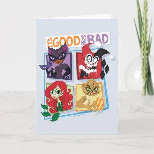 Carte DC Super Villain Girls C'est bon d'être mauvais