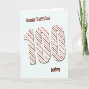 Carte de 100e anniversaire