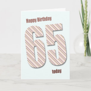 Carte de 65e anniversaire