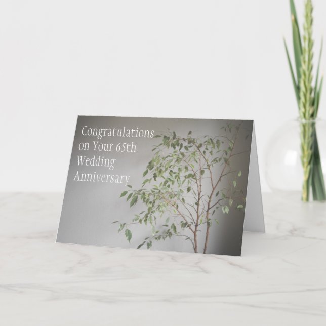 Carte de 65e anniversaire de mariage (Devant)