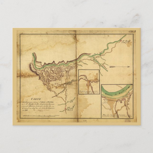Carte de Azua, République Dominicaine (1804) (Devant)