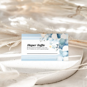 Carte de Baby shower bleu carafe