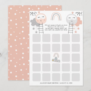Carte de baby shower   Chemin vers la Lune