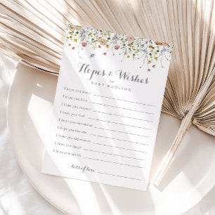 Carte de Baby shower coloré Dainty