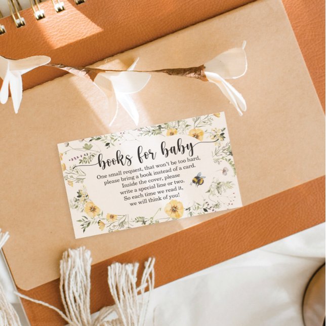 Carte de Baby shower de  Fleur sauvage de la couch (Créateur téléchargé)